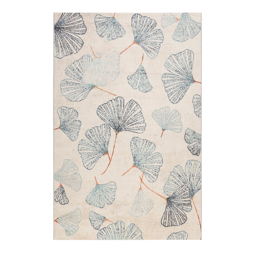 Rivera 20088 030 Botanical Leaf Outdoor Rugs in Beige